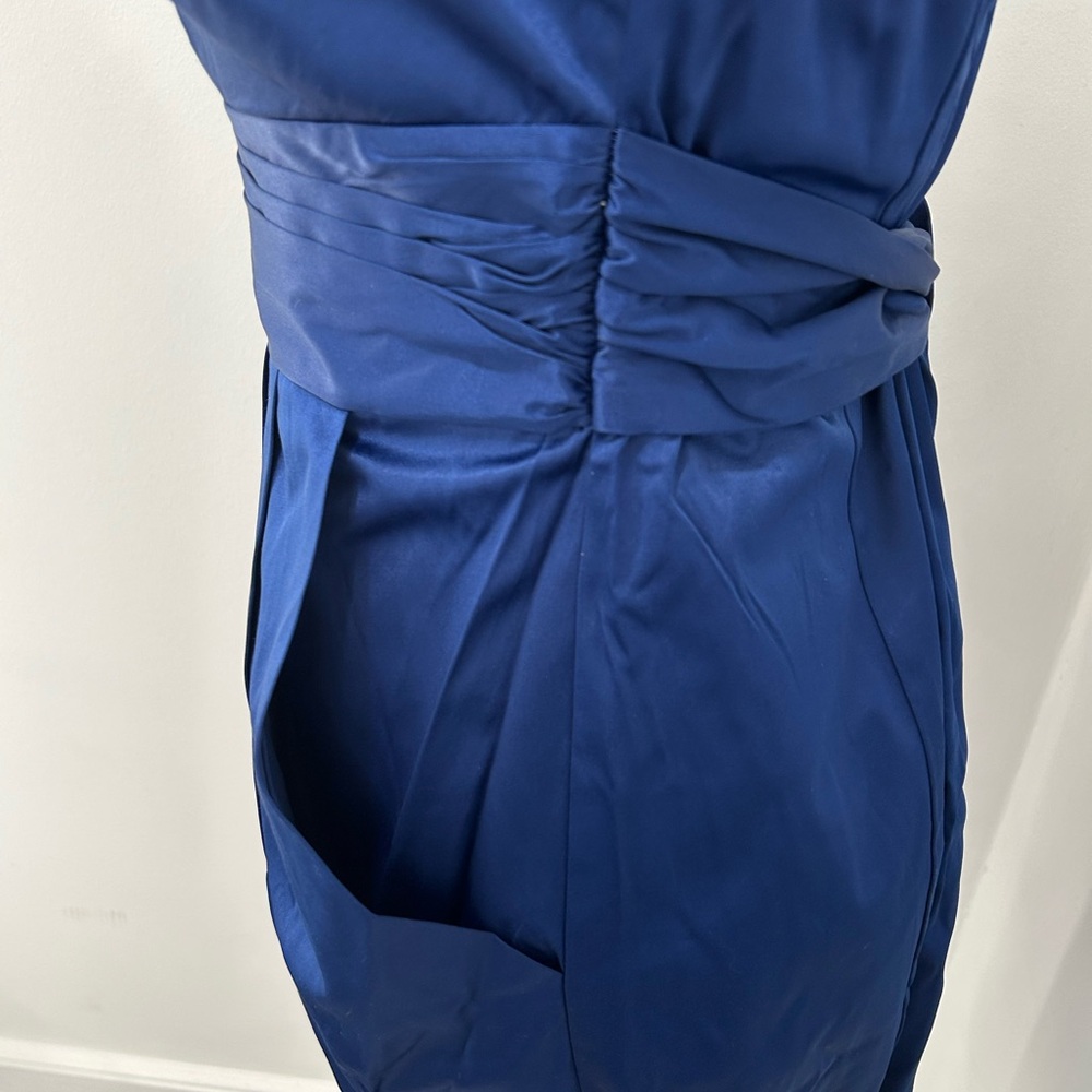 LC lauren Conrad Elegant Blue Strapless Dress with pockets size 8 - Picture 3 of 5